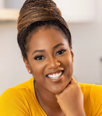 A sihouette of a person in light green color image