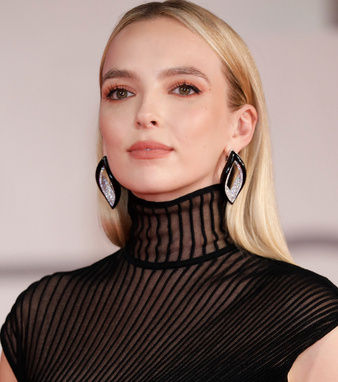 A sihouette of a person in light green color image