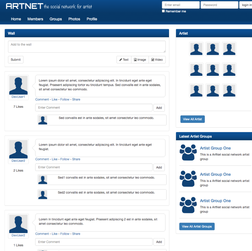 Center Image of Sandcastle information site