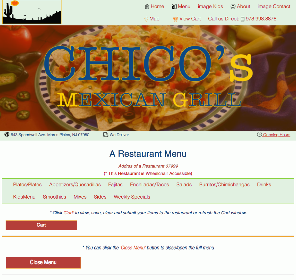 Center Image of Chico Cart