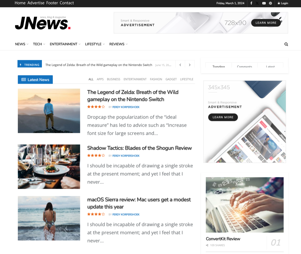 Center Image of Andrew Email Campaign page