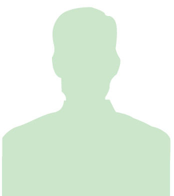 A sihouette of a person in light green color image