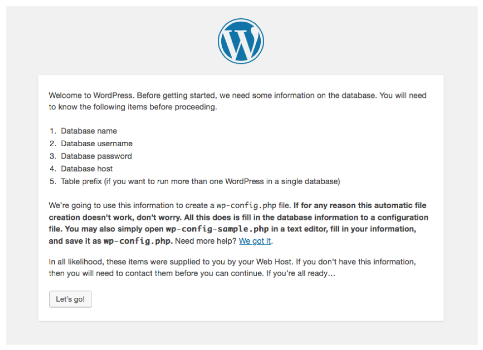 An image of WordPress Version Number