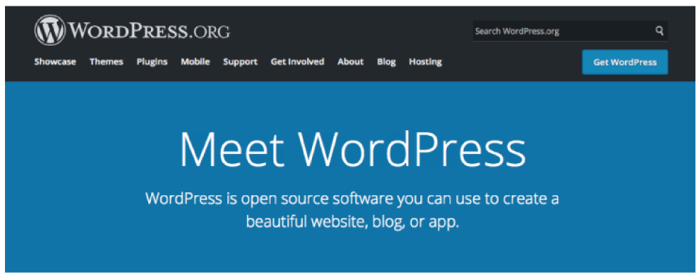 An image of WordPress Org Website Banner