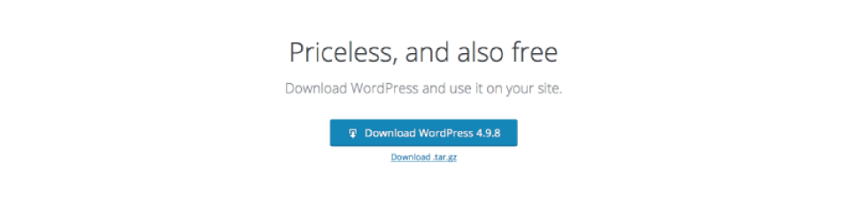 An image of WordPress Version Number